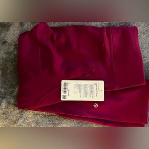 NWT Lulu Lemon Leggings, Magenta Color
